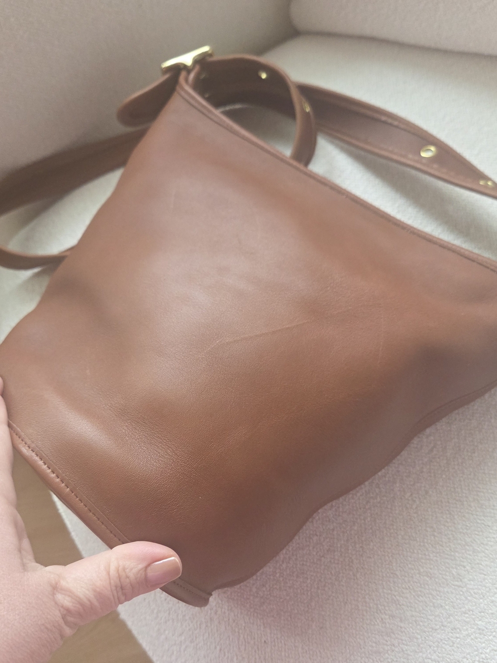 Vintage Coach Helen's Legacy Bag In British Tan 1995 - Picture 6 of 7